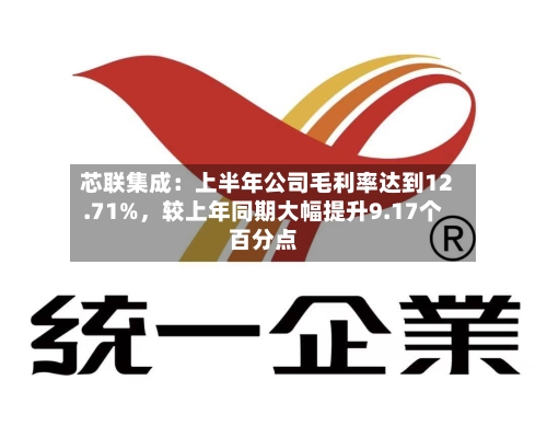 芯联集成：上半年公司毛利率达到12.71%	，较上年同期大幅提升9.17个百分点-第1张图片