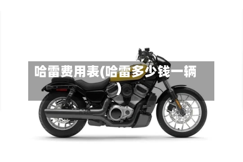 哈雷费用表(哈雷多少钱一辆)-第3张图片