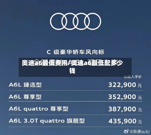 奥迪a6最低费用/奥迪a6最低配多少钱-第2张图片