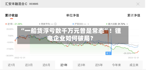 “一船货浮亏数千万元曾是常态”！锂电企业如何破局？-第1张图片