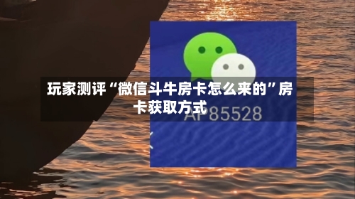 玩家测评“微信斗牛房卡怎么来的”房卡获取方式-第2张图片