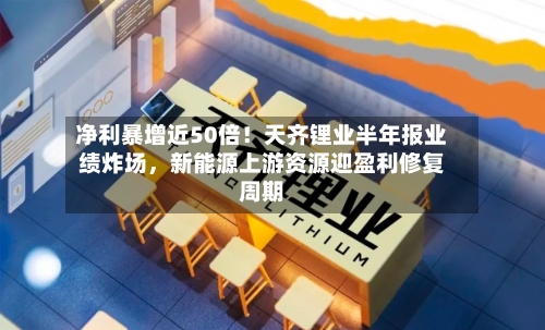 净利暴增近50倍！天齐锂业半年报业绩炸场	，新能源上游资源迎盈利修复周期-第3张图片