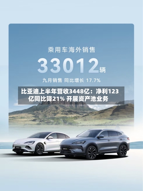 比亚迪上半年营收3448亿：净利123亿同比降21% 开展资产池业务-第2张图片