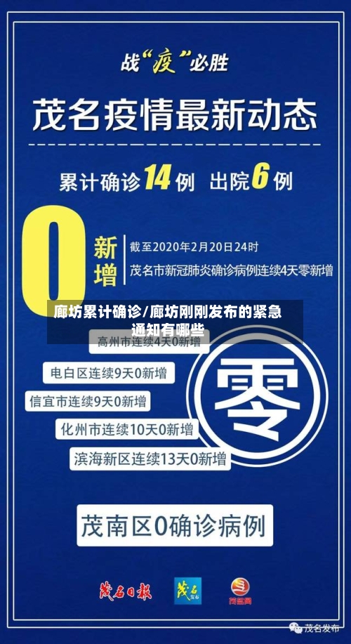 廊坊累计确诊/廊坊刚刚发布的紧急通知有哪些
