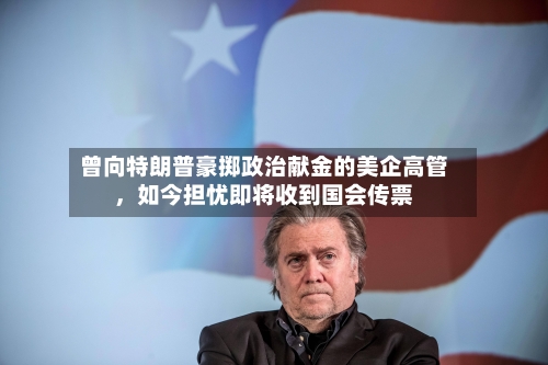 曾向特朗普豪掷政治献金的美企高管，如今担忧即将收到国会传票-第1张图片