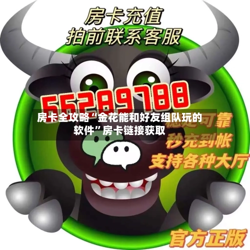 房卡全攻略“金花能和好友组队玩的软件”房卡链接获取-第2张图片