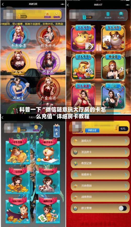 科普一下“微信随意玩大厅房的卡怎么充值”详细房卡教程-第2张图片