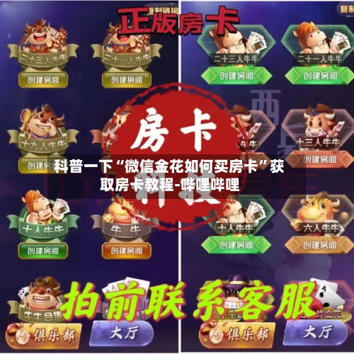 科普一下“微信金花如何买房卡”获取房卡教程-哔哩哔哩-第2张图片
