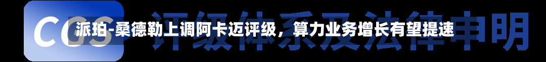 派珀‑桑德勒上调阿卡迈评级，算力业务增长有望提速-第1张图片