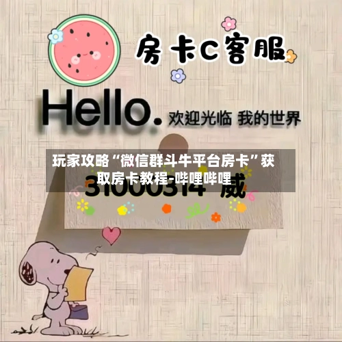 玩家攻略“微信群斗牛平台房卡”获取房卡教程-哔哩哔哩-第2张图片