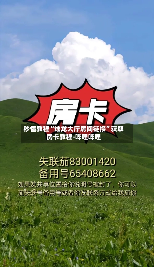 秒懂教程“烛龙大厅房间链接”获取房卡教程-哔哩哔哩-第2张图片