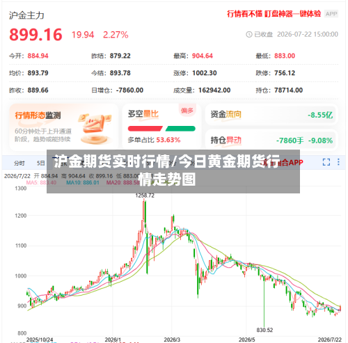 沪金期货实时行情/今日黄金期货行情走势图