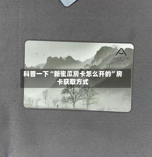 科普一下“新蜜瓜房卡怎么开的”房卡获取方式-第2张图片