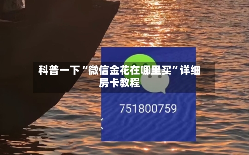 科普一下“微信金花在哪里买	”详细房卡教程-第3张图片