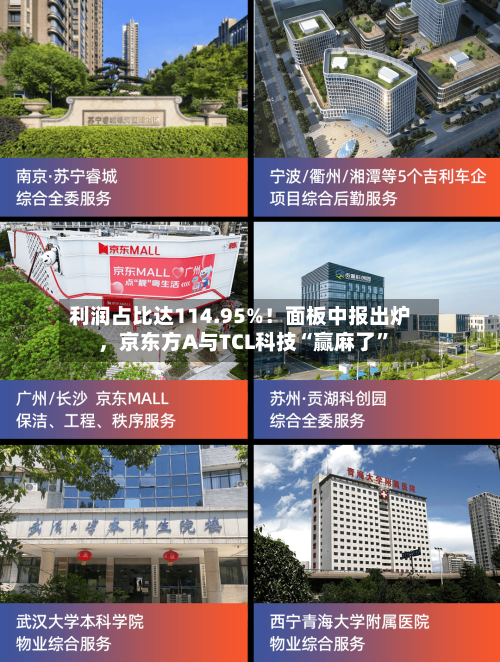 利润占比达114.95%！面板中报出炉，京东方A与TCL科技“赢麻了	”-第2张图片