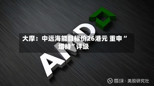 大摩：中远海能目标价26港元 重申“增持”评级-第3张图片