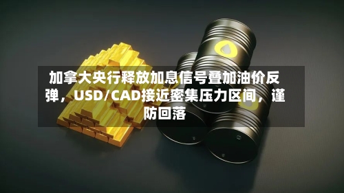 加拿大央行释放加息信号叠加油价反弹	，USD/CAD接近密集压力区间，谨防回落-第3张图片