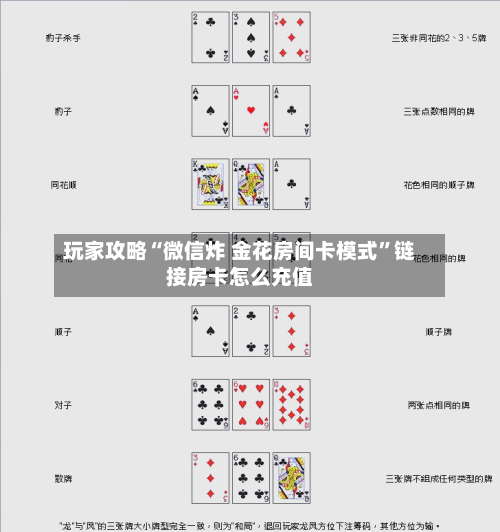 玩家攻略“微信炸 金花房间卡模式	”链接房卡怎么充值-第2张图片