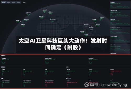太空AI卫星科技巨头大动作！发射时间确定（附股）