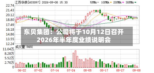 东贝集团：公司将于10月12日召开2026年半年度业绩说明会
