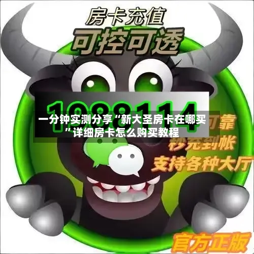 一分钟实测分享“新大圣房卡在哪买”详细房卡怎么购买教程-第2张图片