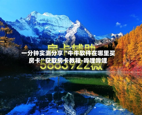 一分钟实测分享“牛牛软件在哪里买房卡	”获取房卡教程-哔哩哔哩-第2张图片