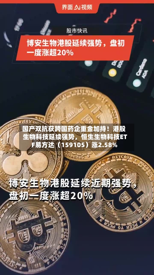 国产双抗获跨国药企重金加持！港股生物科技延续强势	，恒生生物科技ETF易方达（159105）涨2.58%-第2张图片