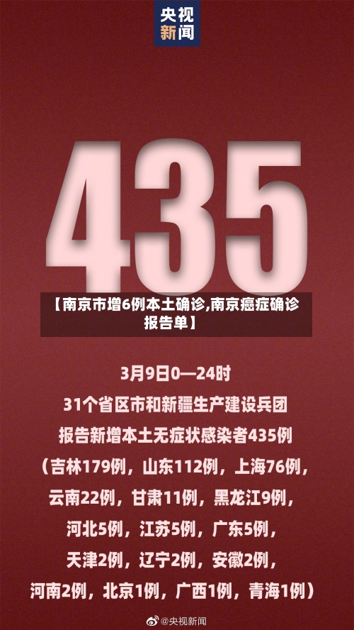 【南京市增6例本土确诊,南京癌症确诊报告单】-第2张图片