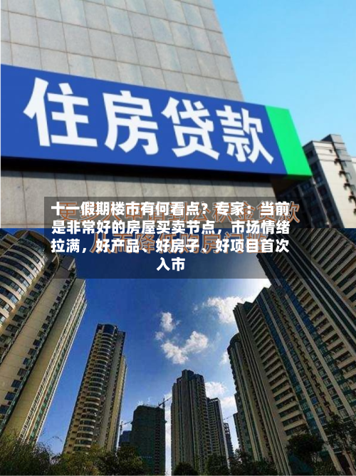 十一假期楼市有何看点?专家:当前是非常好的房屋买卖节点,市场情绪拉满,好产品、好房子、好项目首次入市