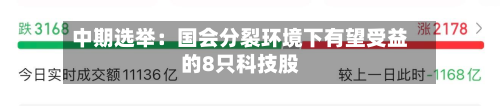 中期选举:国会分裂环境下有望受益的8只科技股-第3张图片