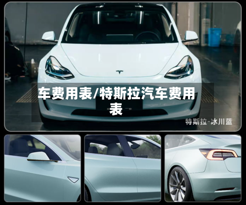 车费用表/特斯拉汽车费用表