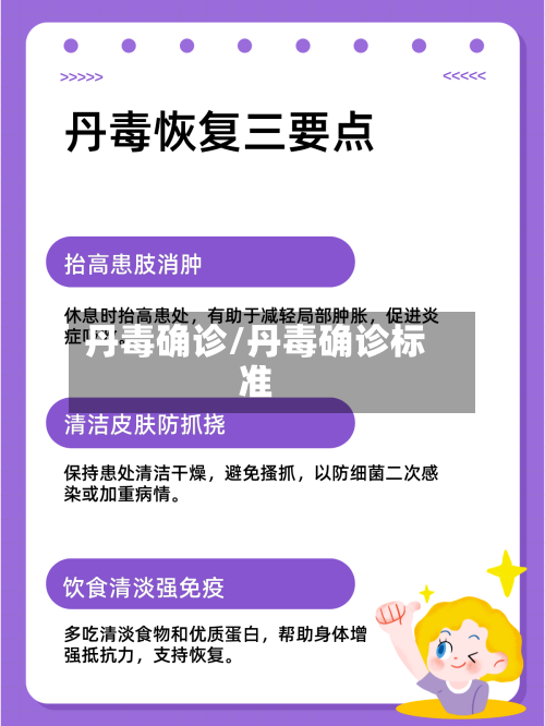 丹毒确诊/丹毒确诊标准