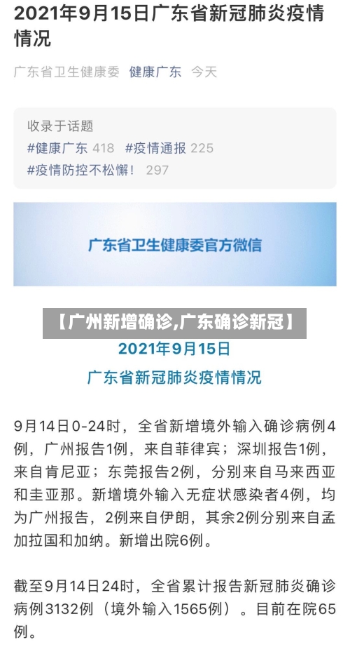 【广州新增确诊,广东确诊新冠】