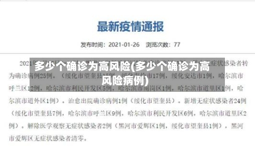 多少个确诊为高风险(多少个确诊为高风险病例)-第2张图片
