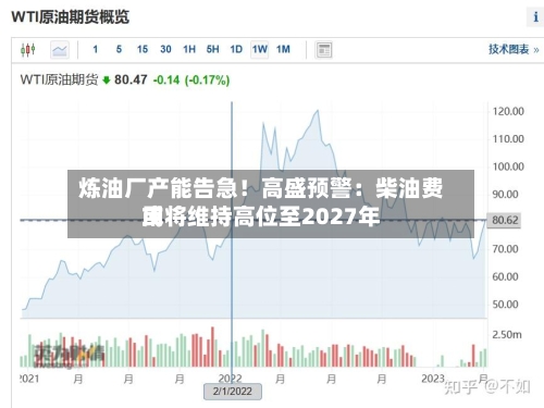 炼油厂产能告急!高盛预警:柴油费用
或将维持高位至2027年-第2张图片