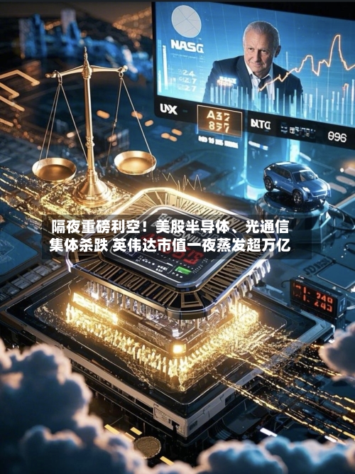 隔夜重磅利空!美股半导体、光通信集体杀跌 英伟达市值一夜蒸发超万亿