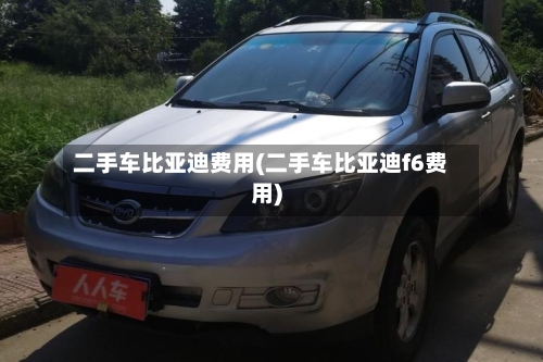 二手车比亚迪费用(二手车比亚迪f6费用)-第2张图片