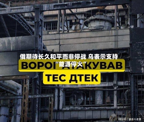 俄期待长久和平而非停战 乌表示支持“能源停火”-第2张图片