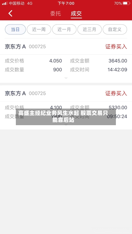 高盛主经纪业务风生水起 股票交易只能靠后站-第2张图片