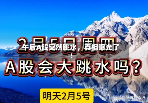 午后A股突然跳水	，真相曝光了！-第3张图片