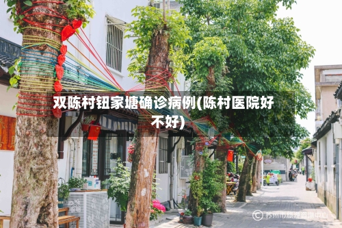 双陈村钮家塘确诊病例(陈村医院好不好)