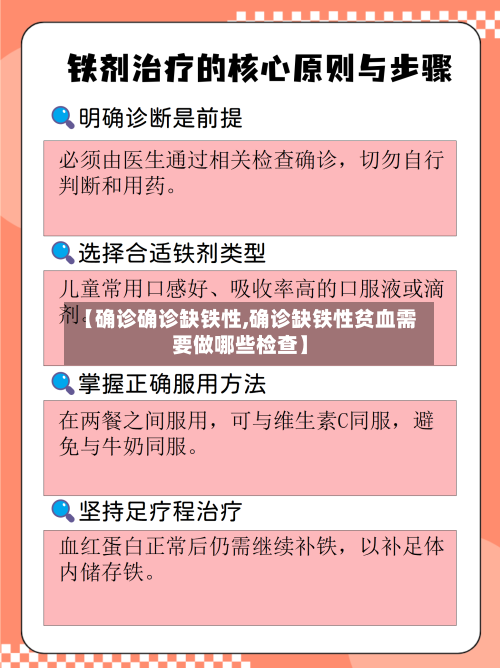 【确诊确诊缺铁性,确诊缺铁性贫血需要做哪些检查】