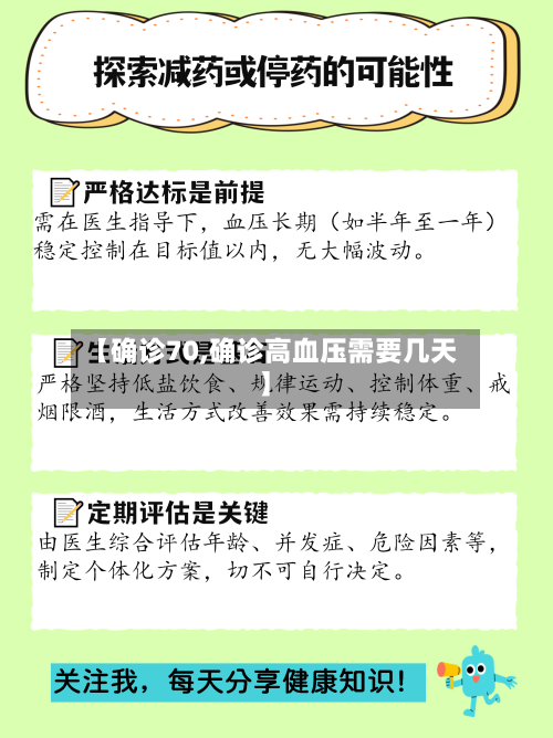【确诊70,确诊高血压需要几天】