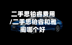 二手思铂睿费用/二手思铂睿和雅阁哪个好